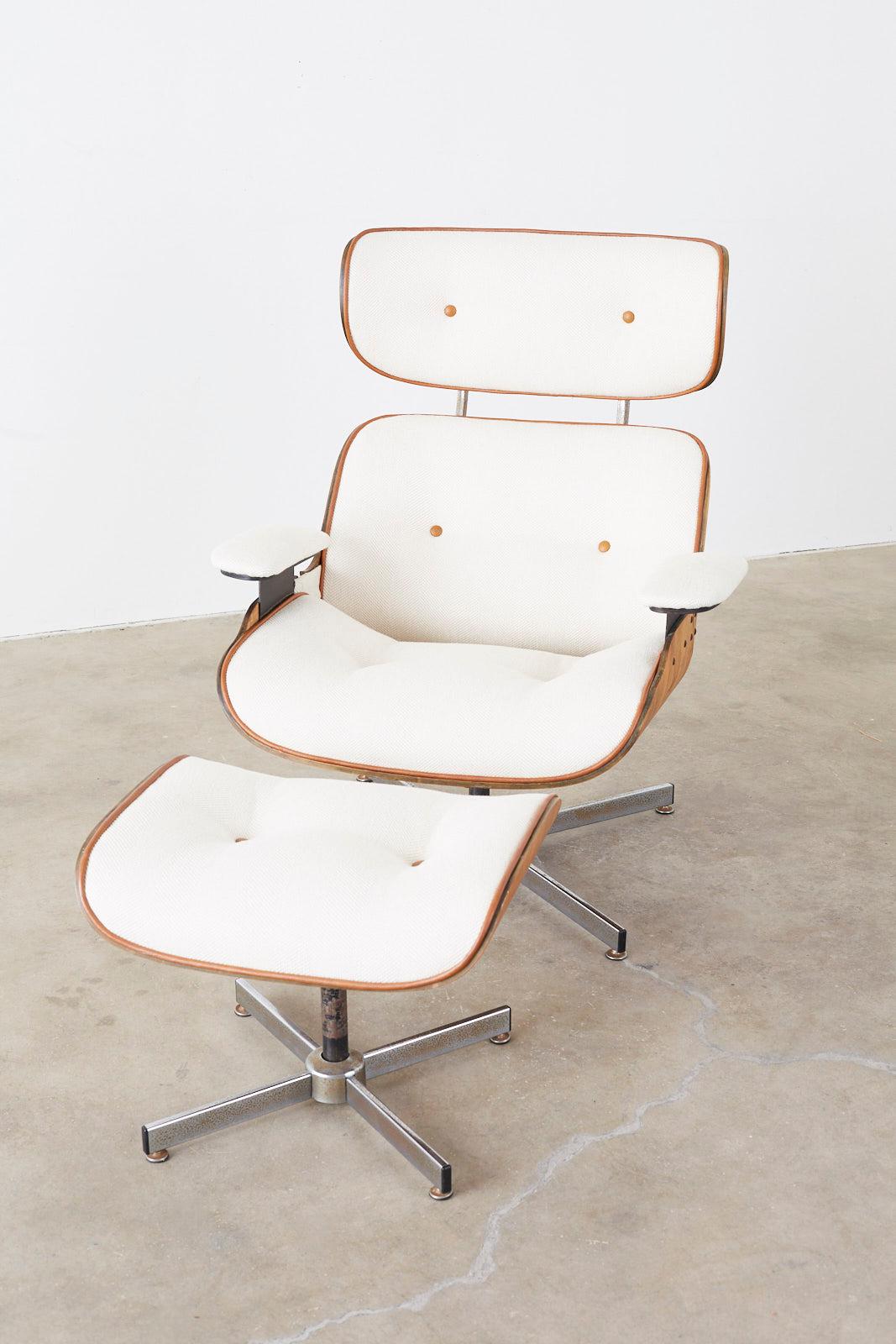 Eames Styles Lounge Chair and Ottoman by Plycraft 5