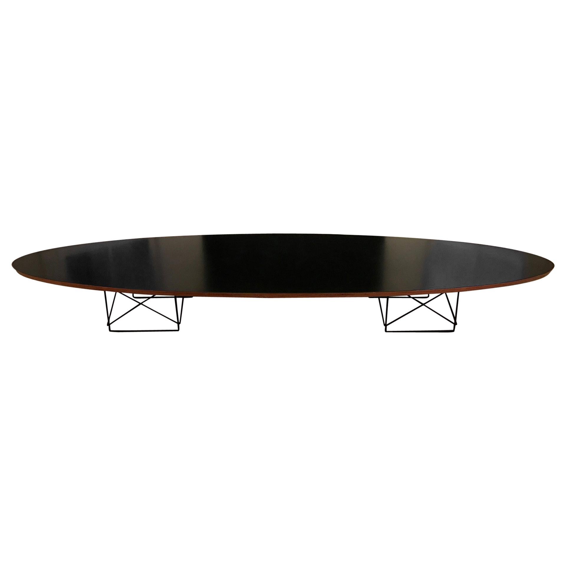 Eames "Surfboard" Cocktail Table with Elliptical Rod Base