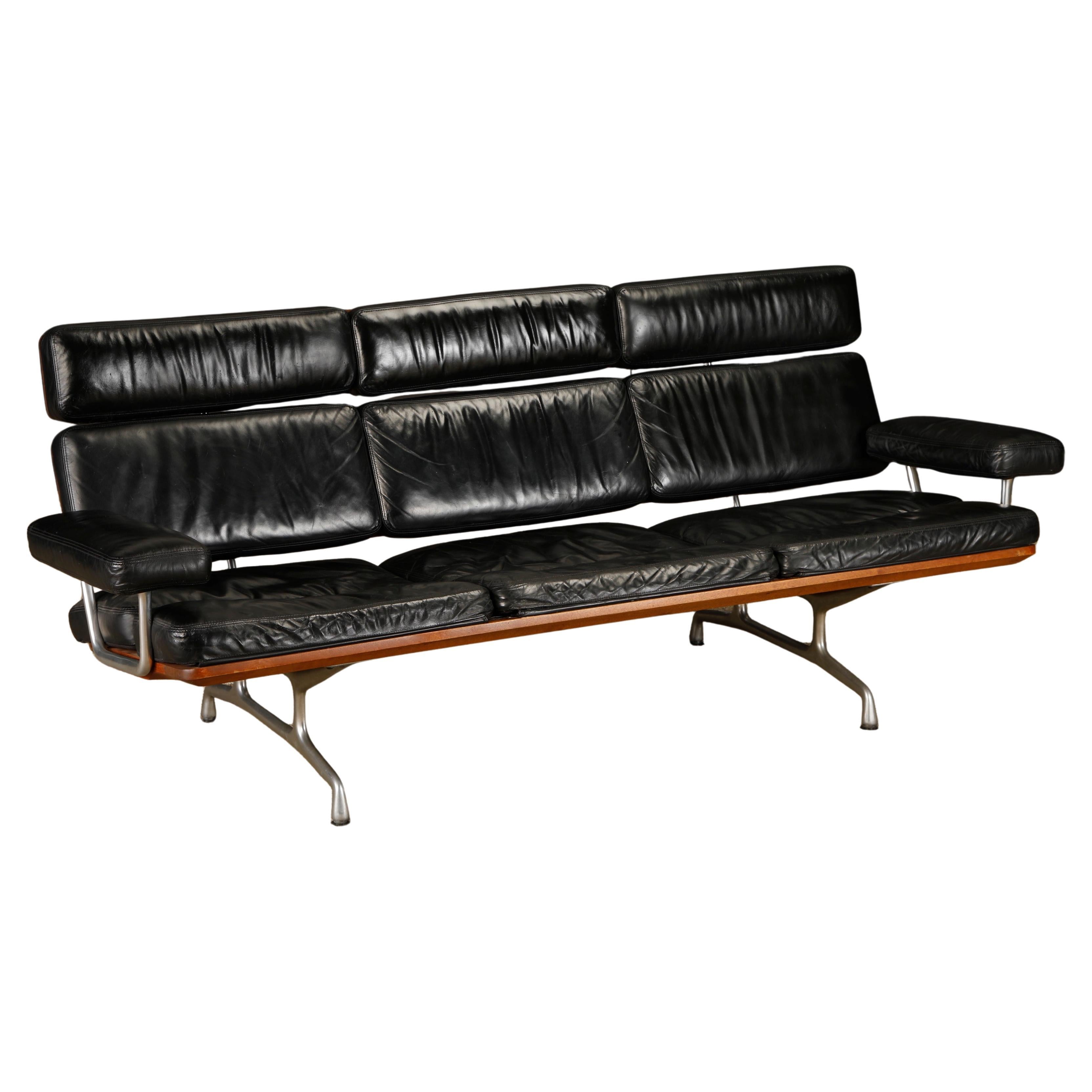 Eames Three-Seat Sofa by Ray and Charles Eames for Herman Miller, Signed