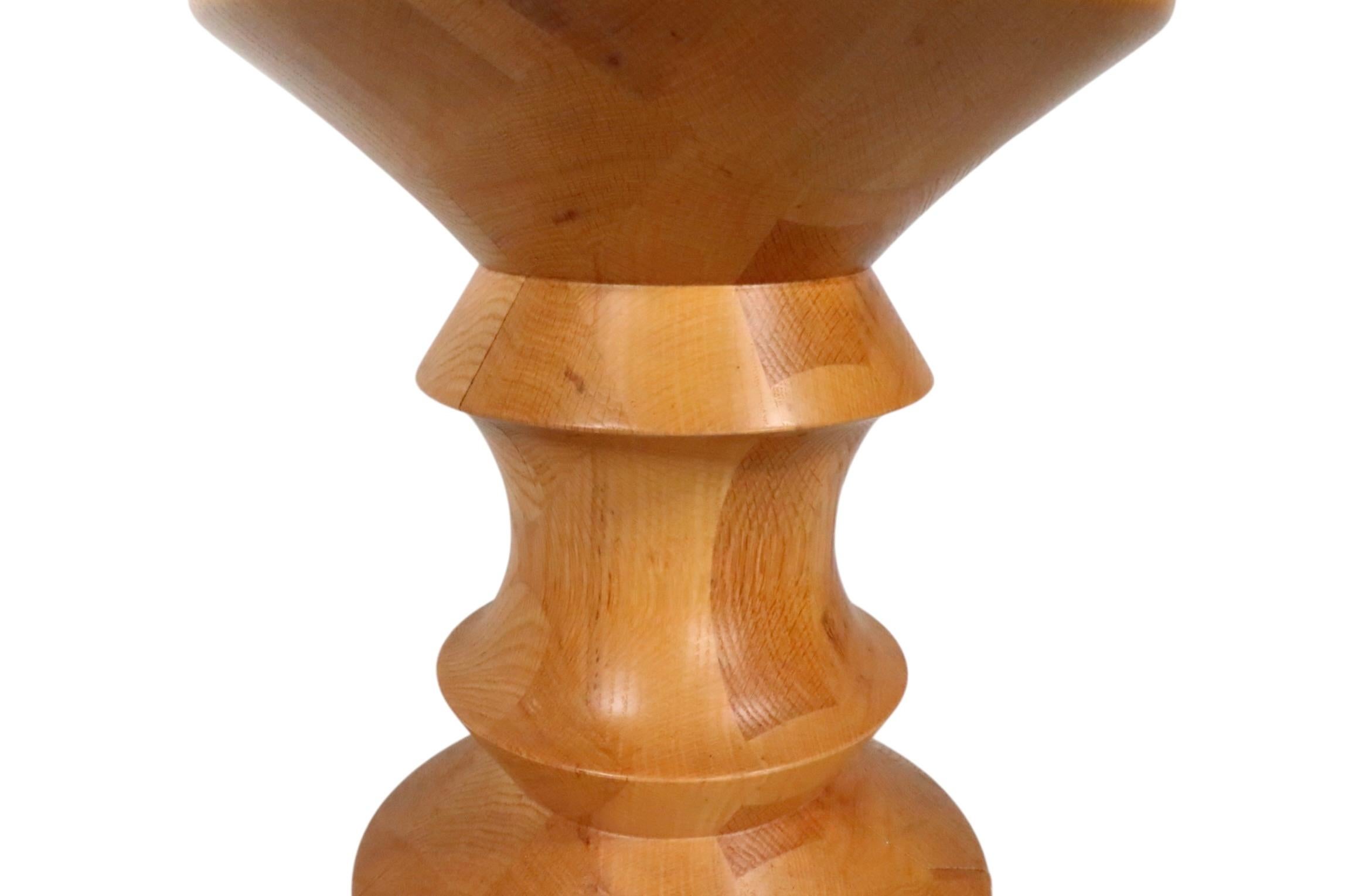 Taburete Eames Time Life Apple Core A de madera torneada c. 1970's en venta 4