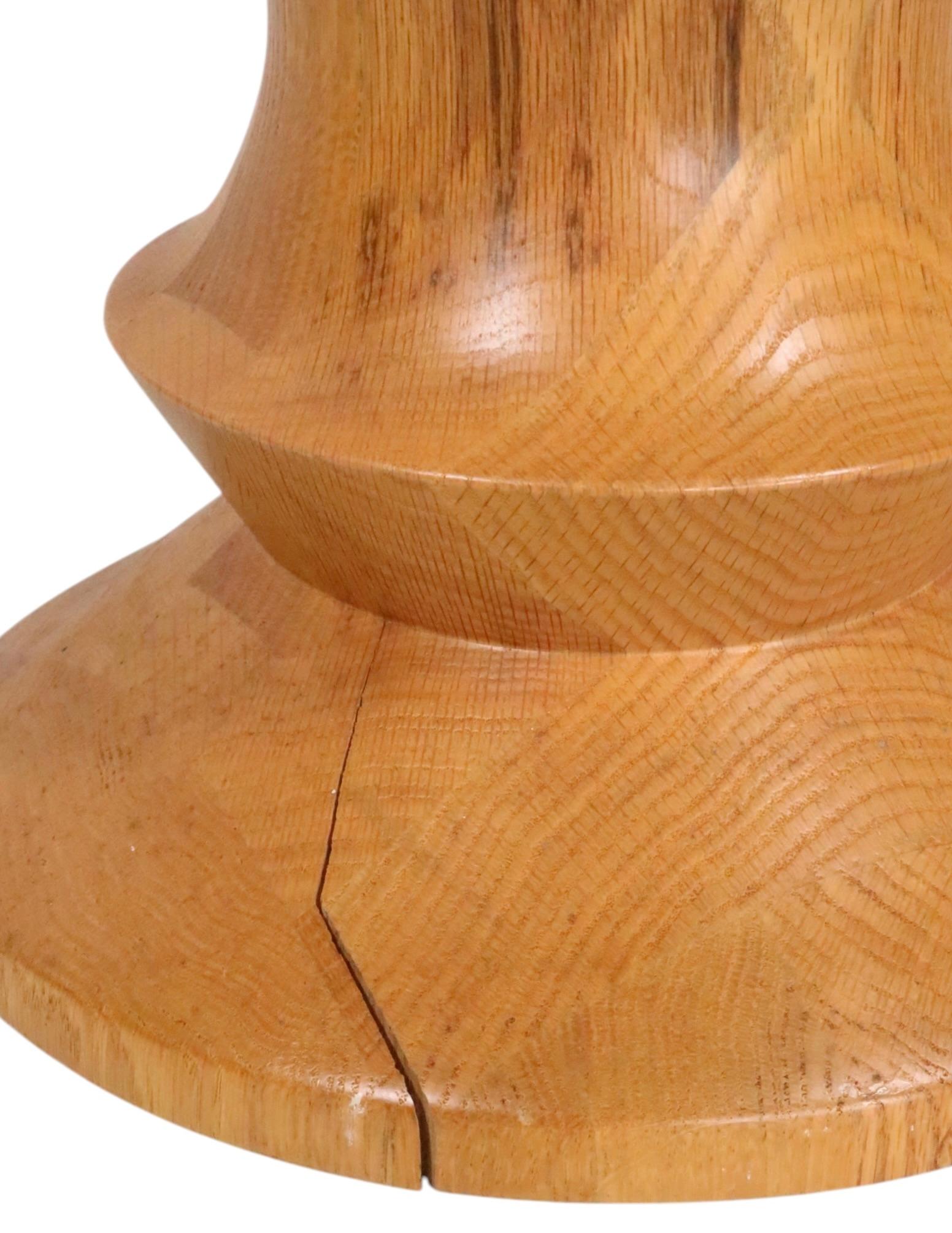 Taburete Eames Time Life Apple Core A de madera torneada c. 1970's en venta 5
