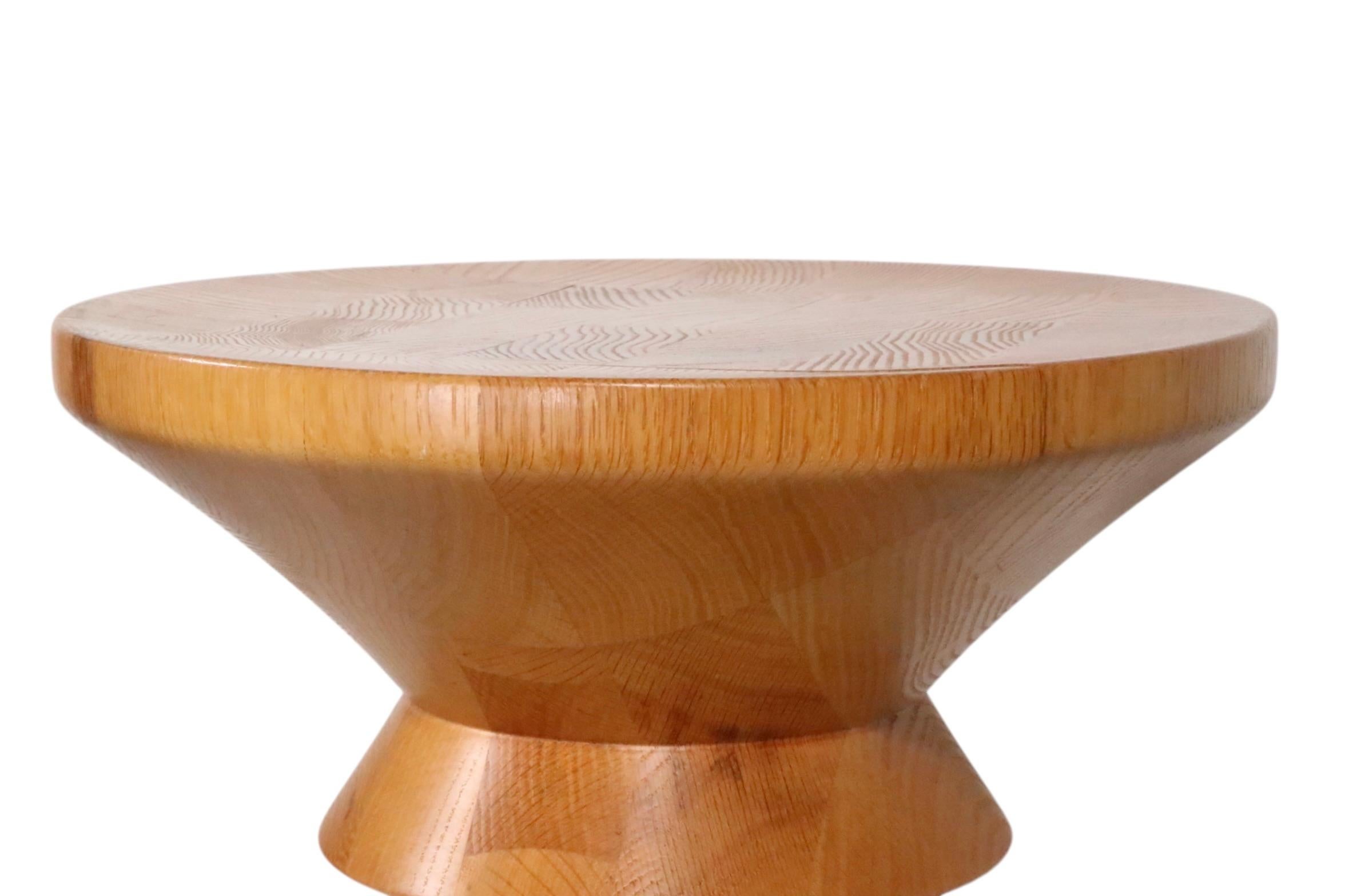 Taburete Eames Time Life Apple Core A de madera torneada c. 1970's en venta 1