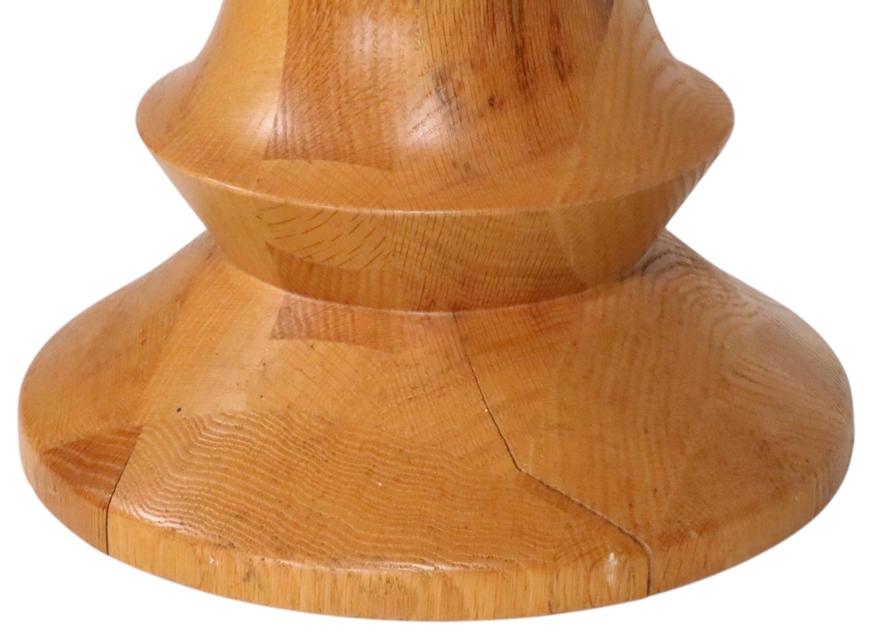 Taburete Eames Time Life Apple Core A de madera torneada c. 1970's en venta 2