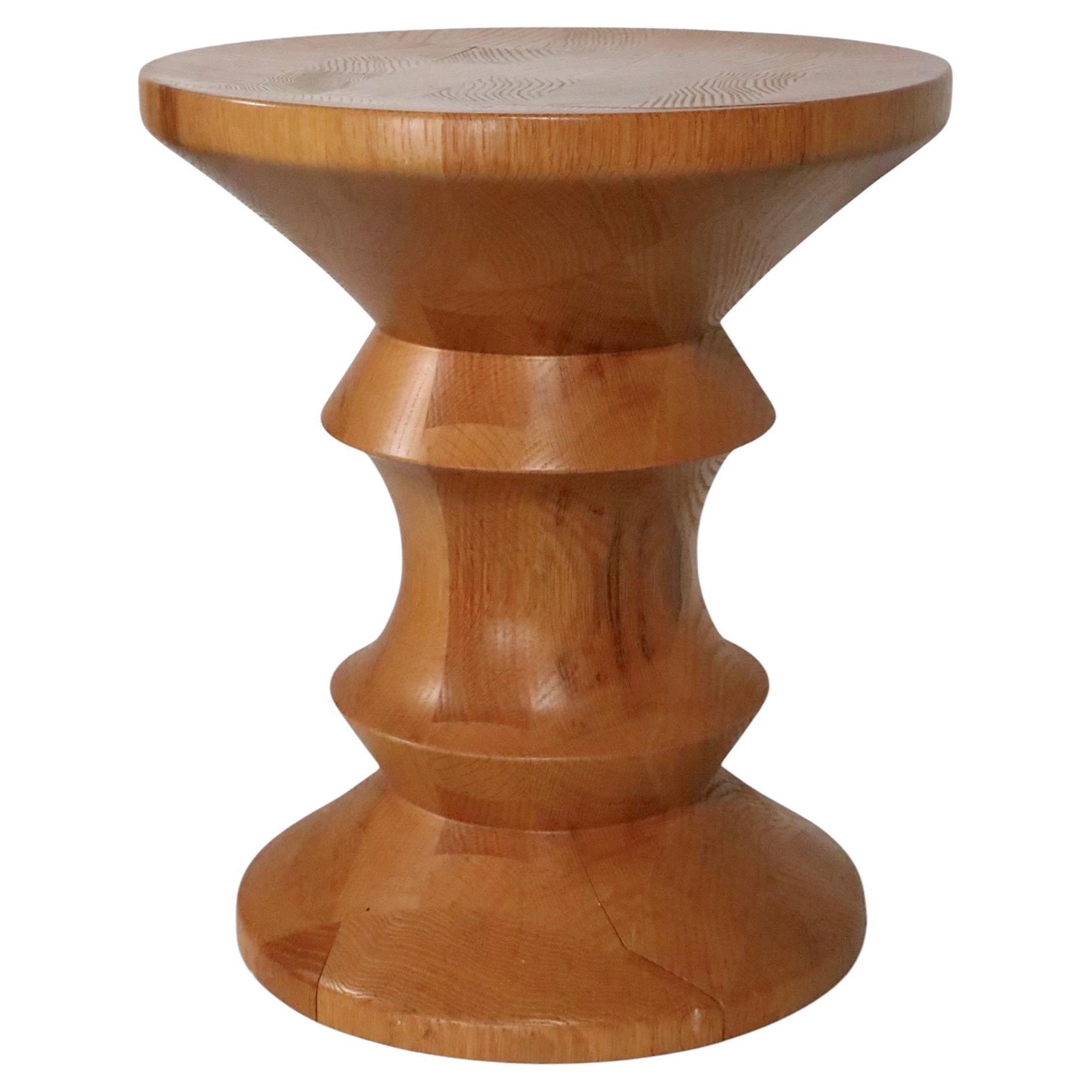 Eames Time Life Apple Core A Turned Wood Stool c. 1970's