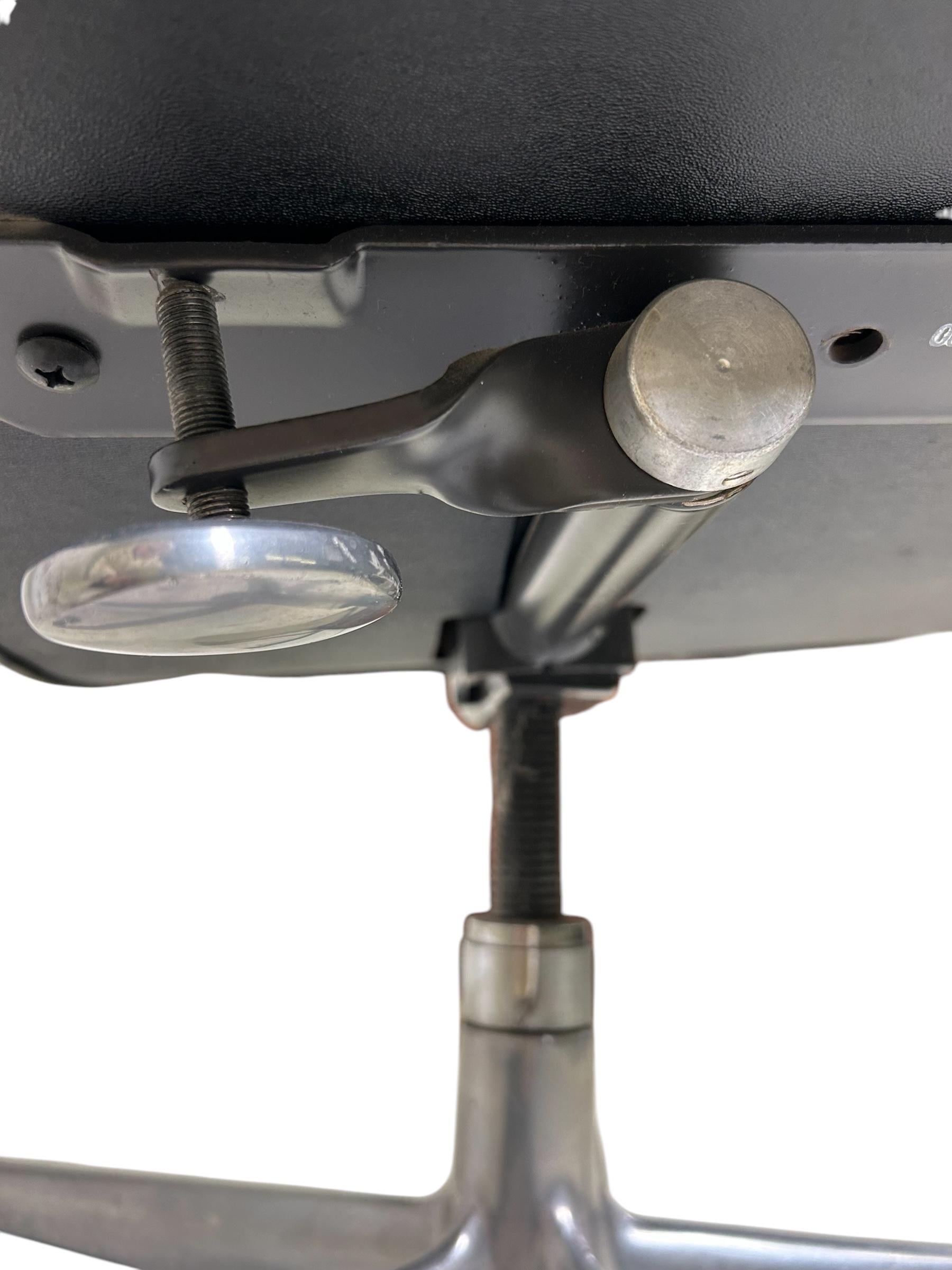 Eames Time Life Chair in Black Leather for Herman Miller, 1980s USA For Sale 2