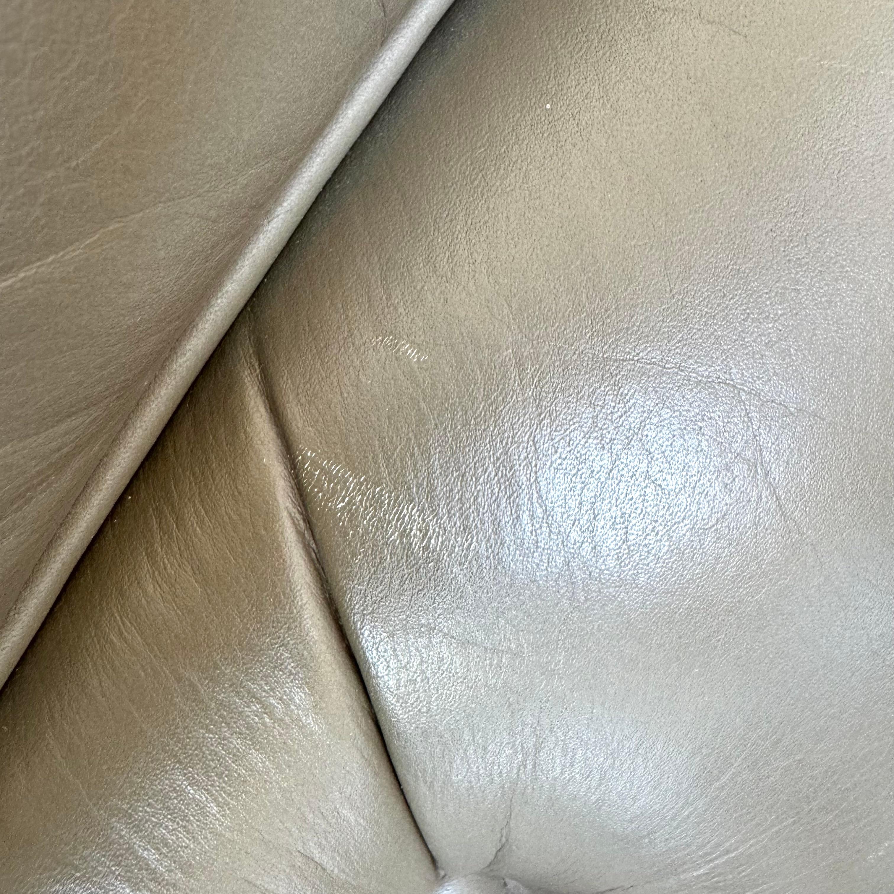 Silla Eames Time Life de piel de olivo para Herman Miller, c. 1984 EE.UU. 5