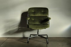 Eames Time Life Executive Chair in Green Mohair, 1970s