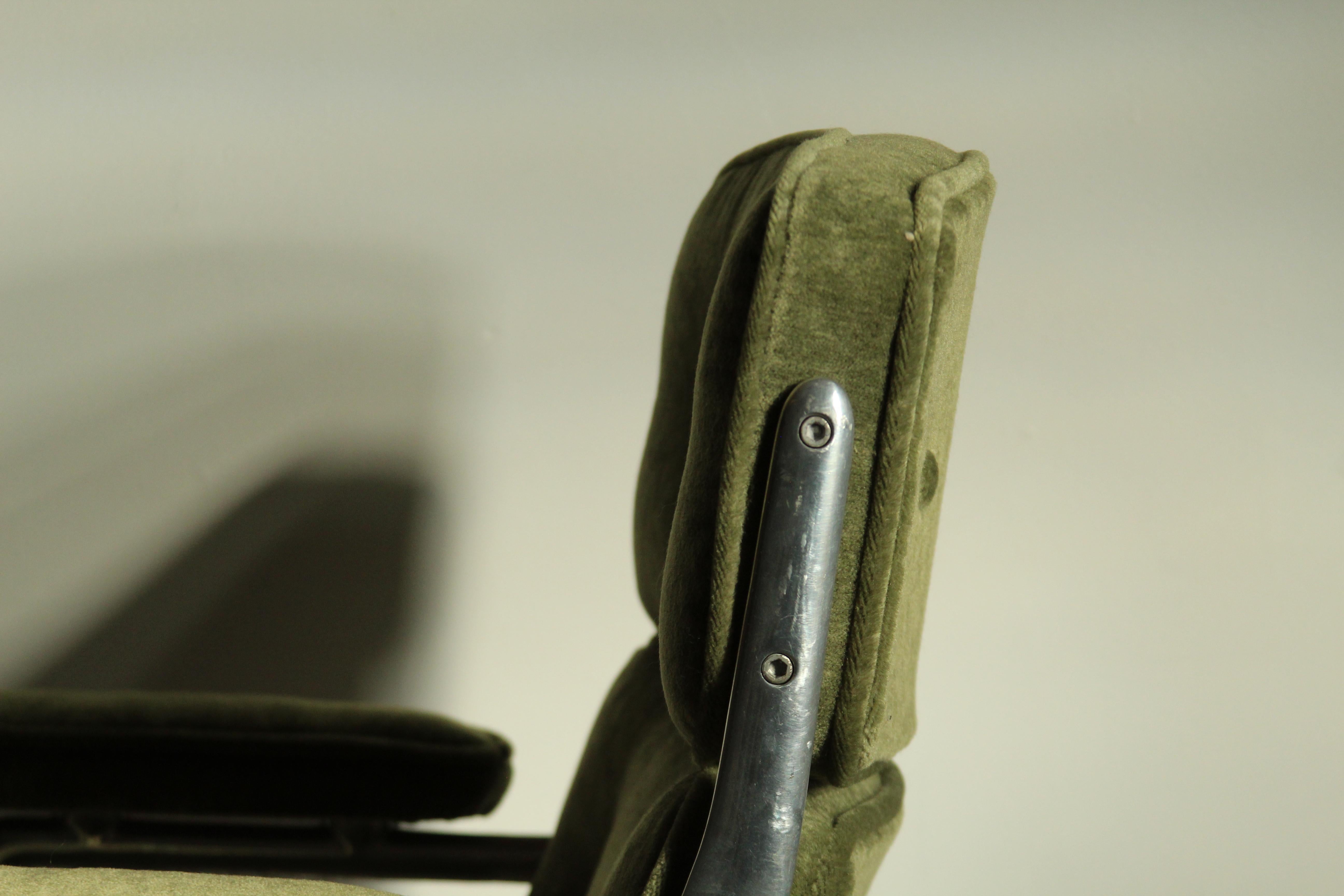 Eames Time Life Executive Chair in Green Mohair, 1970s 2
