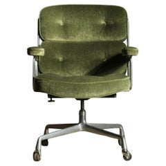 Eames Time Life Executive Chair in Green Mohair, 1970s