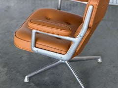 Eames Time Life "Lobby" Chair - Caramel Leather - 1st Generation Model 675