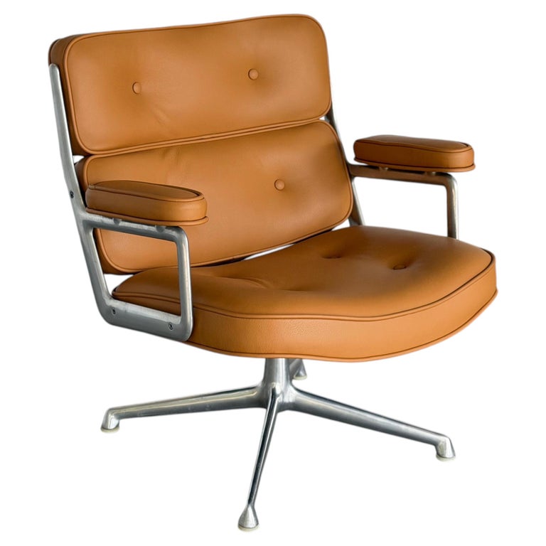 Eames Time Life "Lobby" Chair - Caramel Leather - 1st Generation Model 675