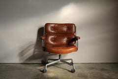 Eames Time Life Lobby Chair in Top Grain Leather, 1980s