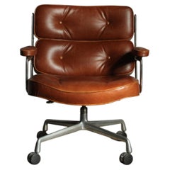 Eames Time Life Lobby Chair in Top Grain Leather, 1980s