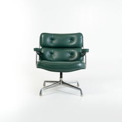Eames Time Life Lobby Lounge Chair ES105 in Forest Green Leather