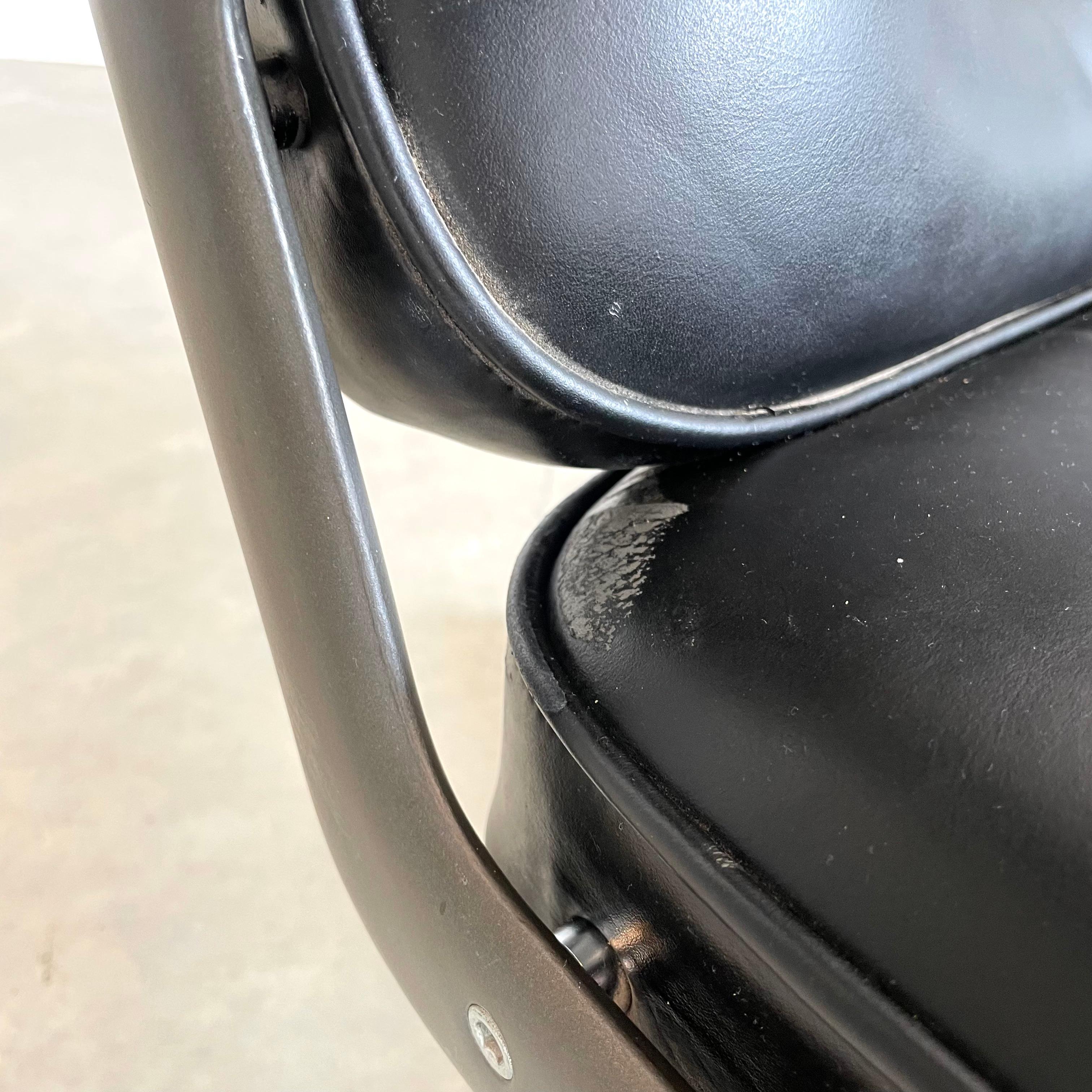 Eames Time Life Lobby Lounge Chair in Black Leather for Herman Miller, 1980s USA For Sale 5