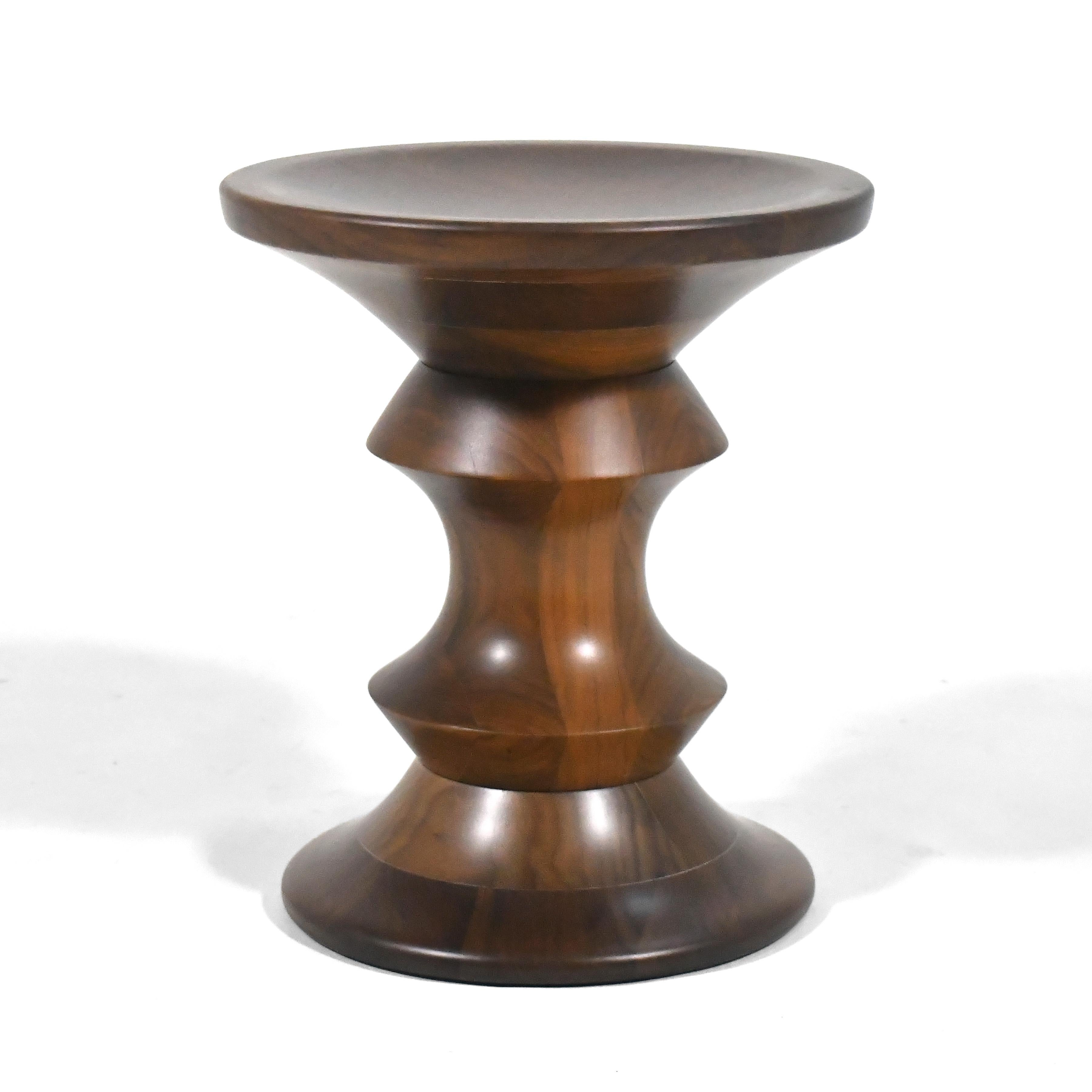 Mid-Century Modern Eames Time-Life Walnut Stool by Herman Miller