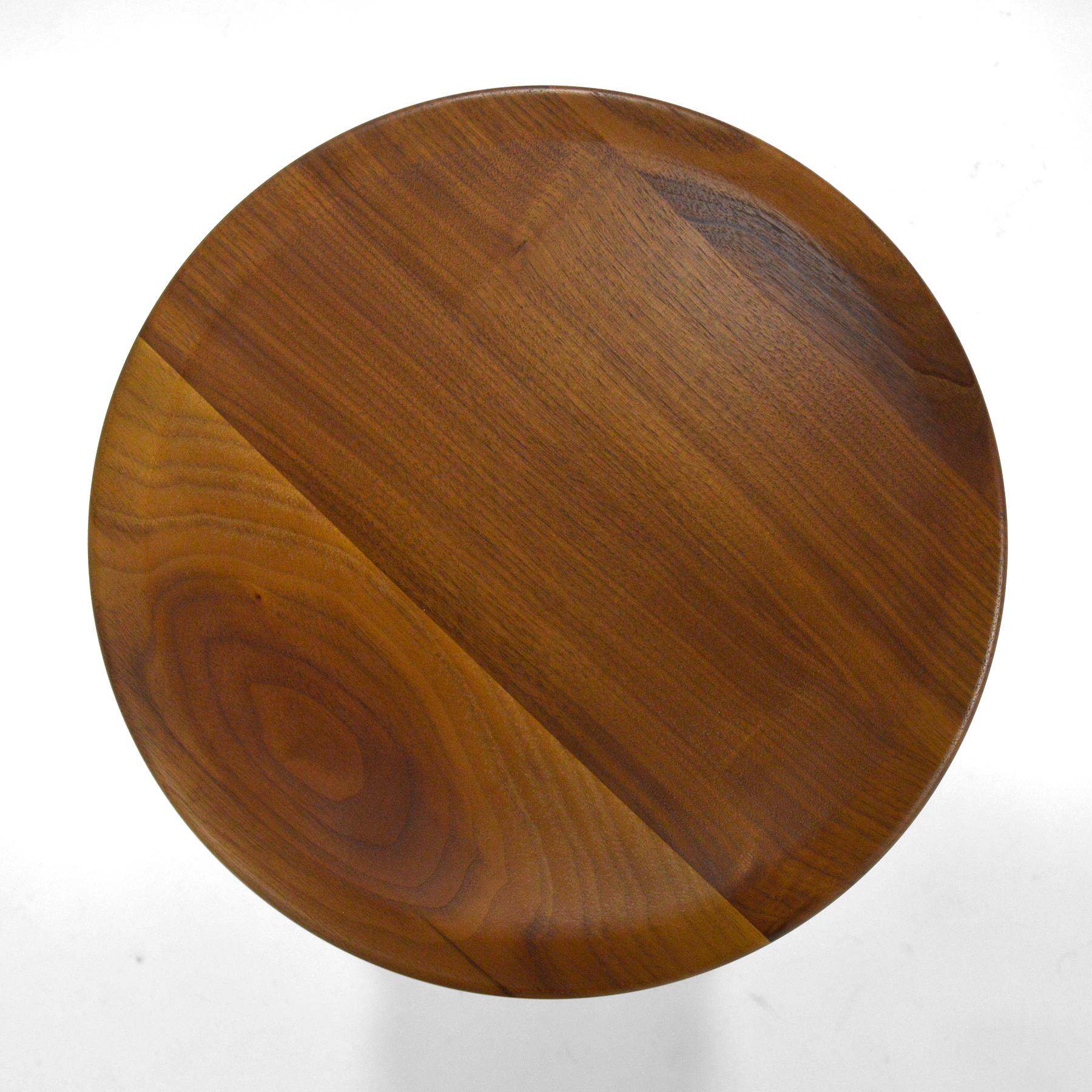 American Eames Time-Life Walnut Stool by Herman Miller