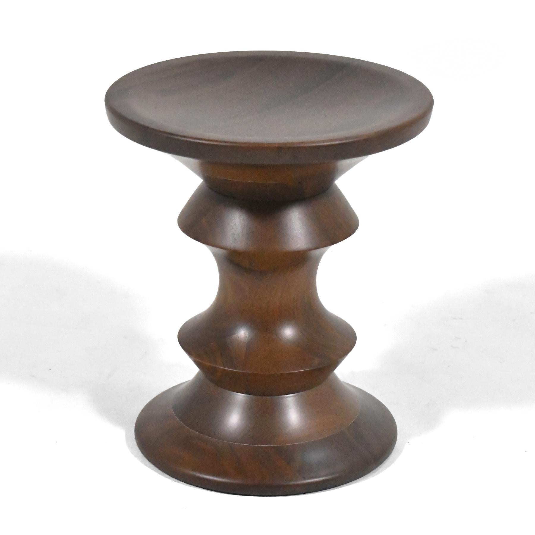American Eames Time-Life Walnut Stool by Herman Miller