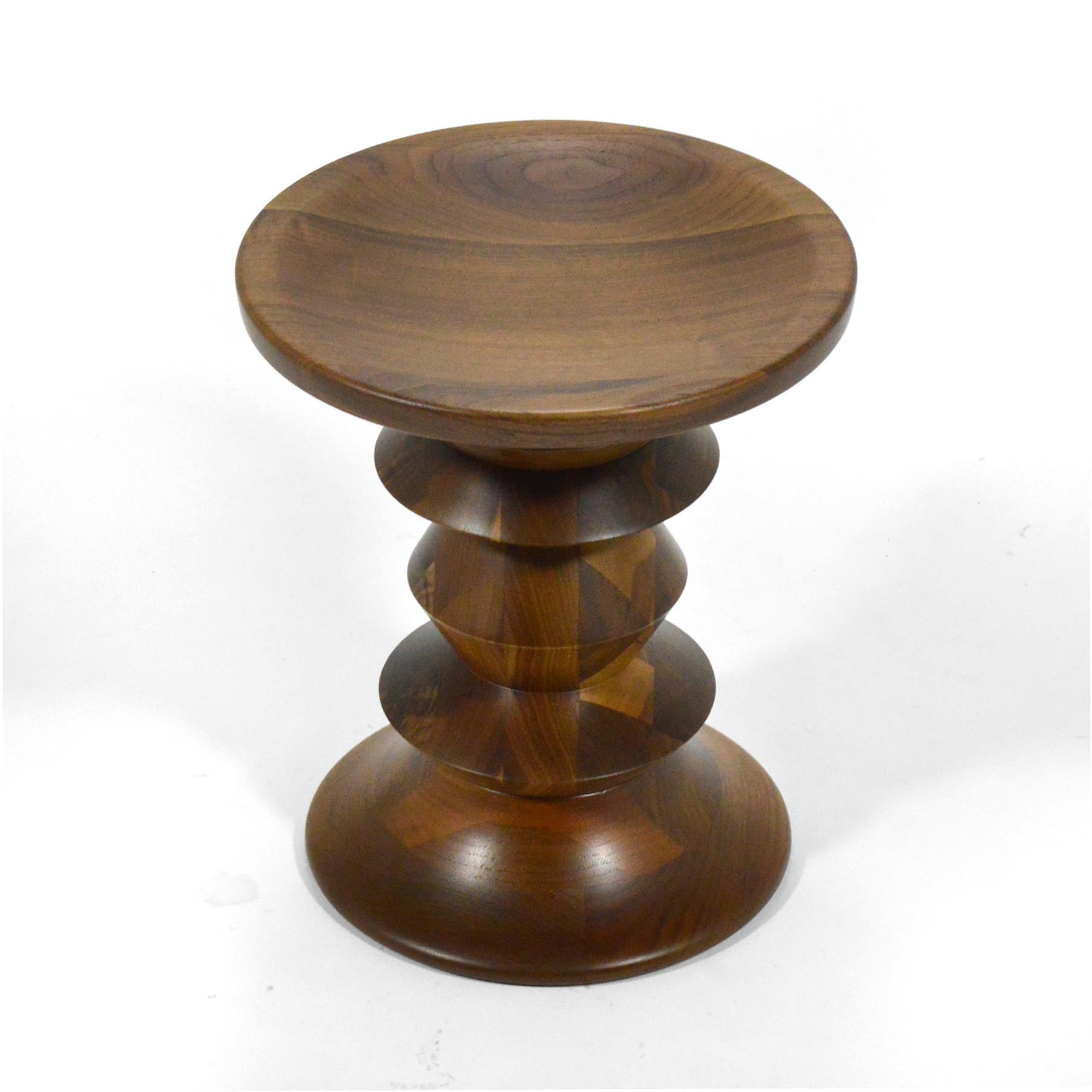 Eames Time-Life Walnut Stool by Herman Miller In Good Condition In Highland, IN