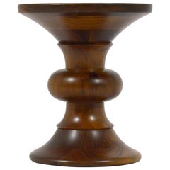 Eames Time Life Walnut Stool by Herman Miller