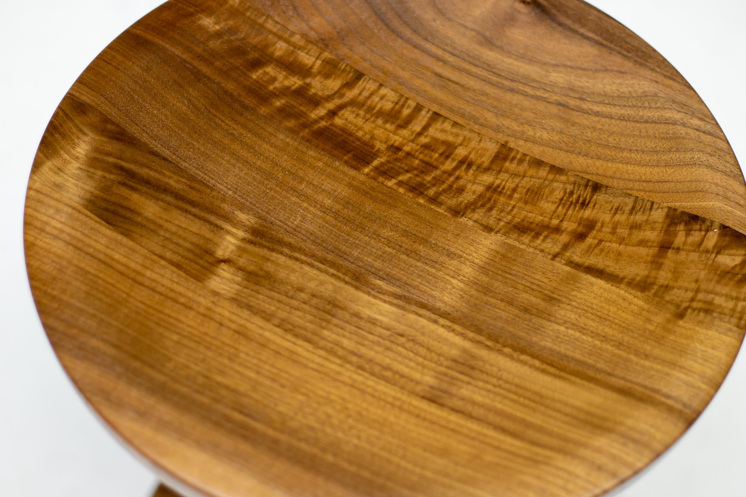 Eames Time Life Walnut Stool For Sale at 1stDibs