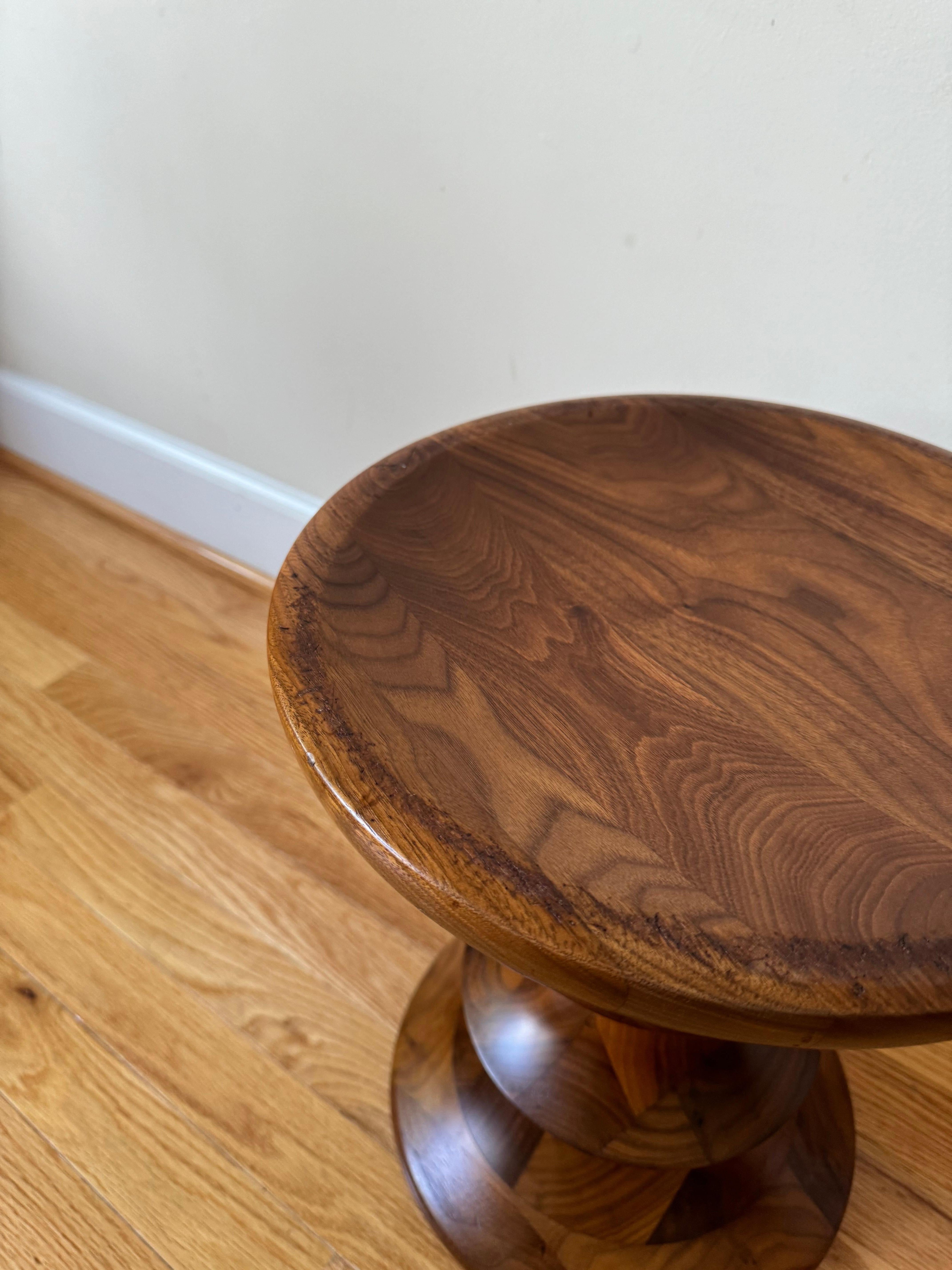 Walnut Eames Turned Stool (Time Life Stool) by Ray Eames for Herman Miller
