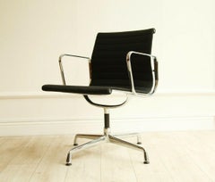 Eames Vitra Aluminum EA103 Office Chair Black Hopsack