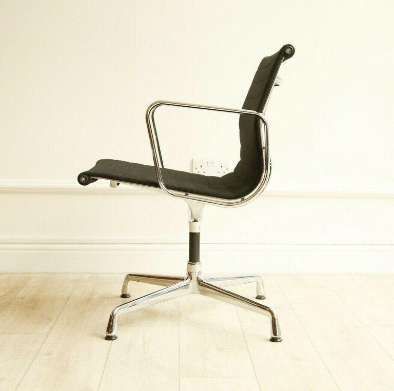 Eames Vitra Aluminum EA103 Office Chair Black Hopsack at 1stDibs | ea103c