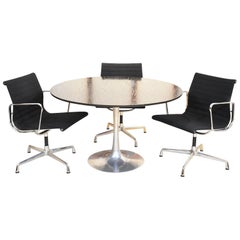 Eames Vitra Aluminum EA103 Office Chair Black Hopsack
