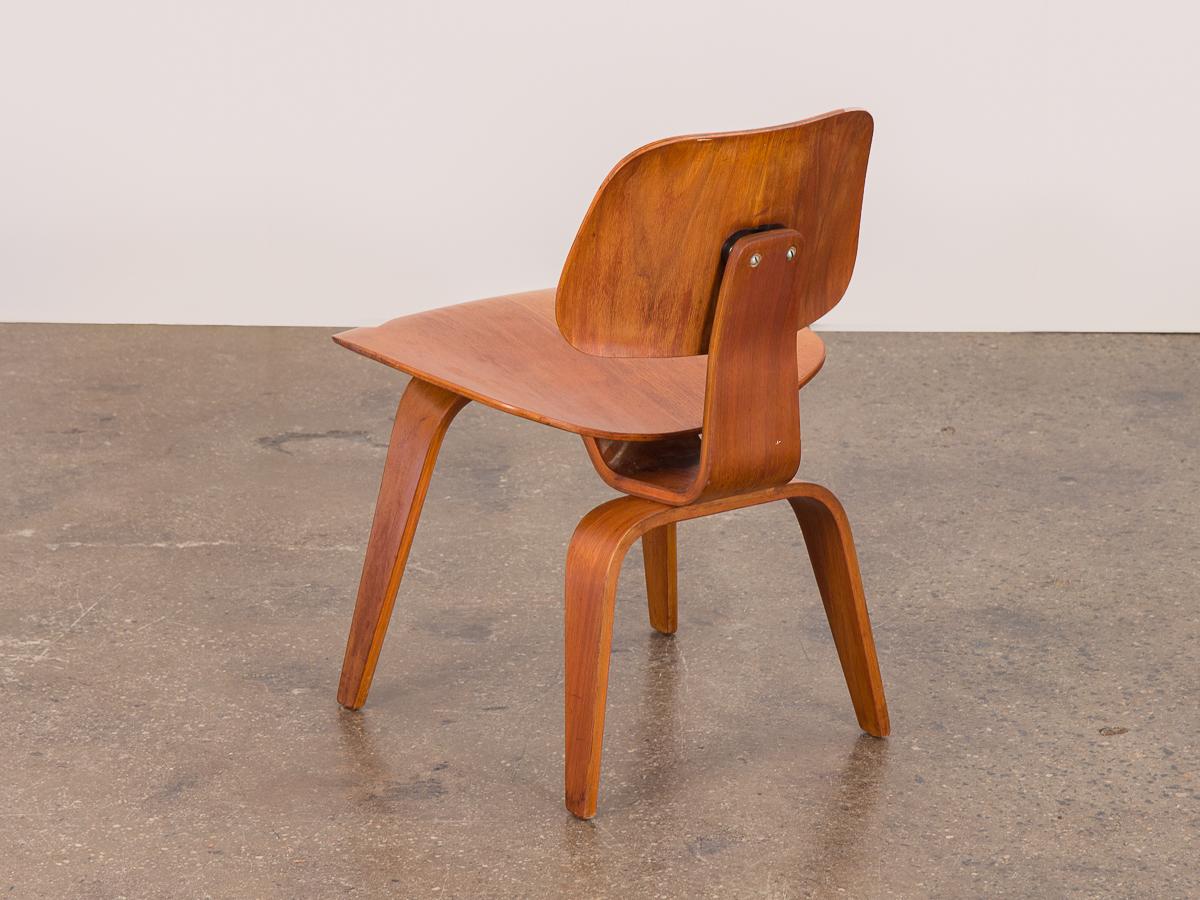 20th Century Eames Walnut DCW for Herman Miller