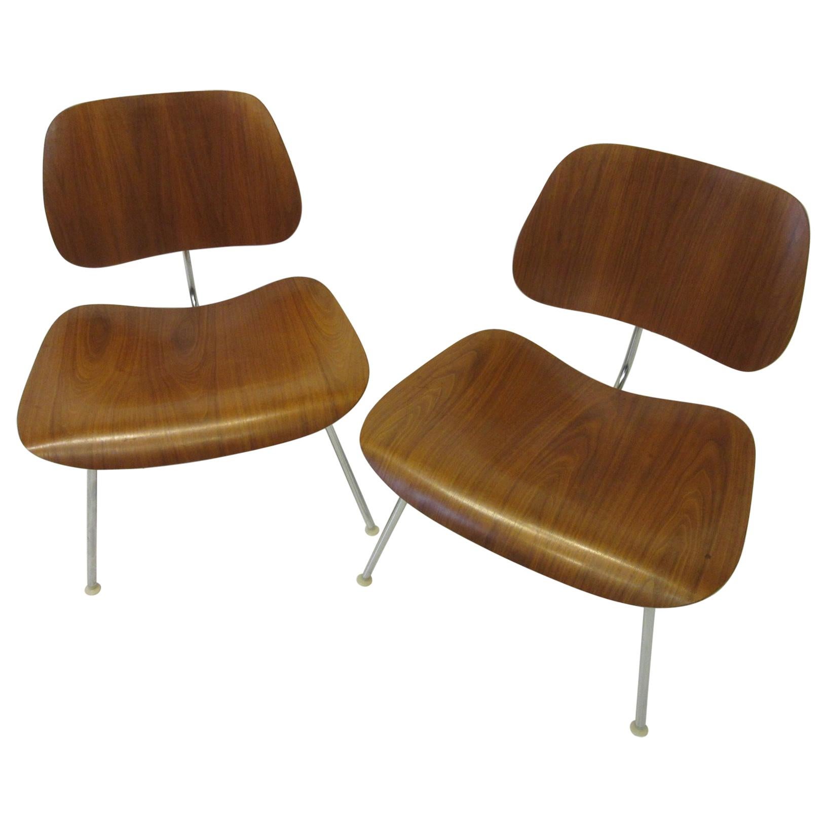 Eames Walnut LCM Lounge Chairs for Herman Miller