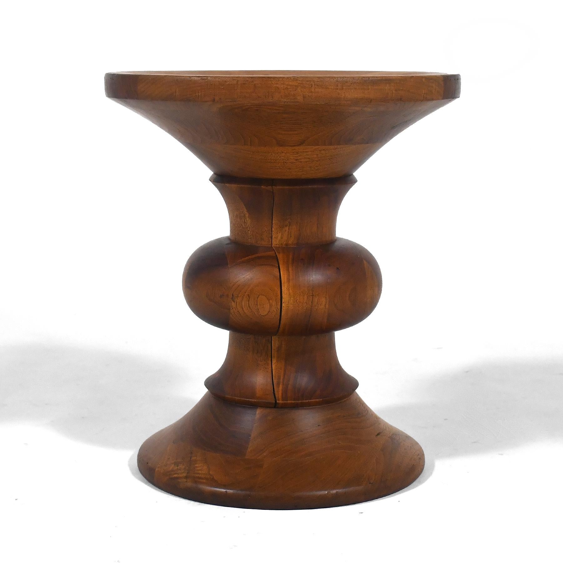 Eames Walnut Time-Life Stool by Herman Miller 1965 For Sale 1