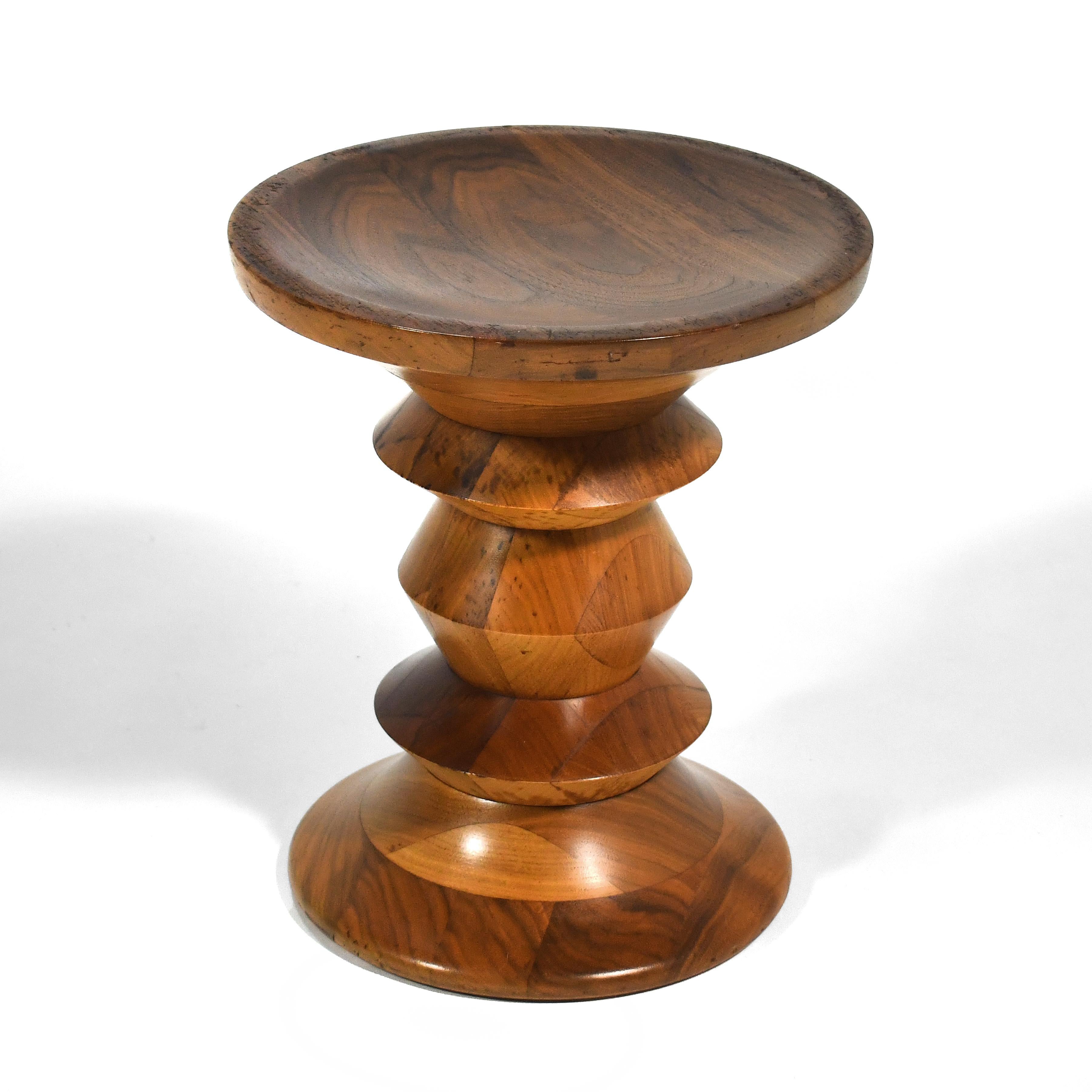 Eames Walnut Time-Life Stools by Herman Miller 3
