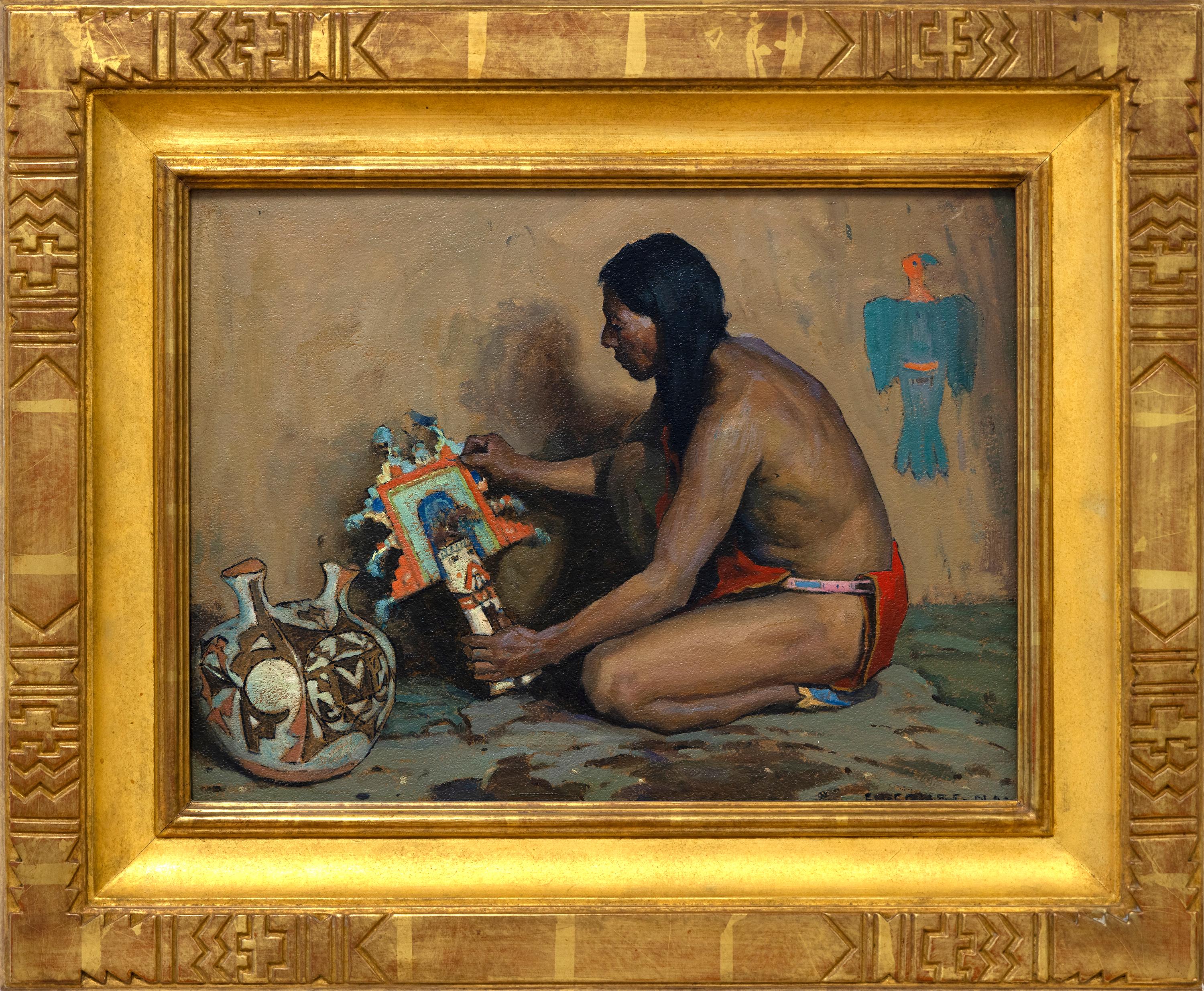Doll Maker - Painting by Eanger Irving Couse