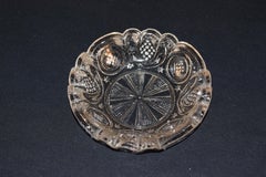 EAPG Fluted Rim Pressed Glass Bowl