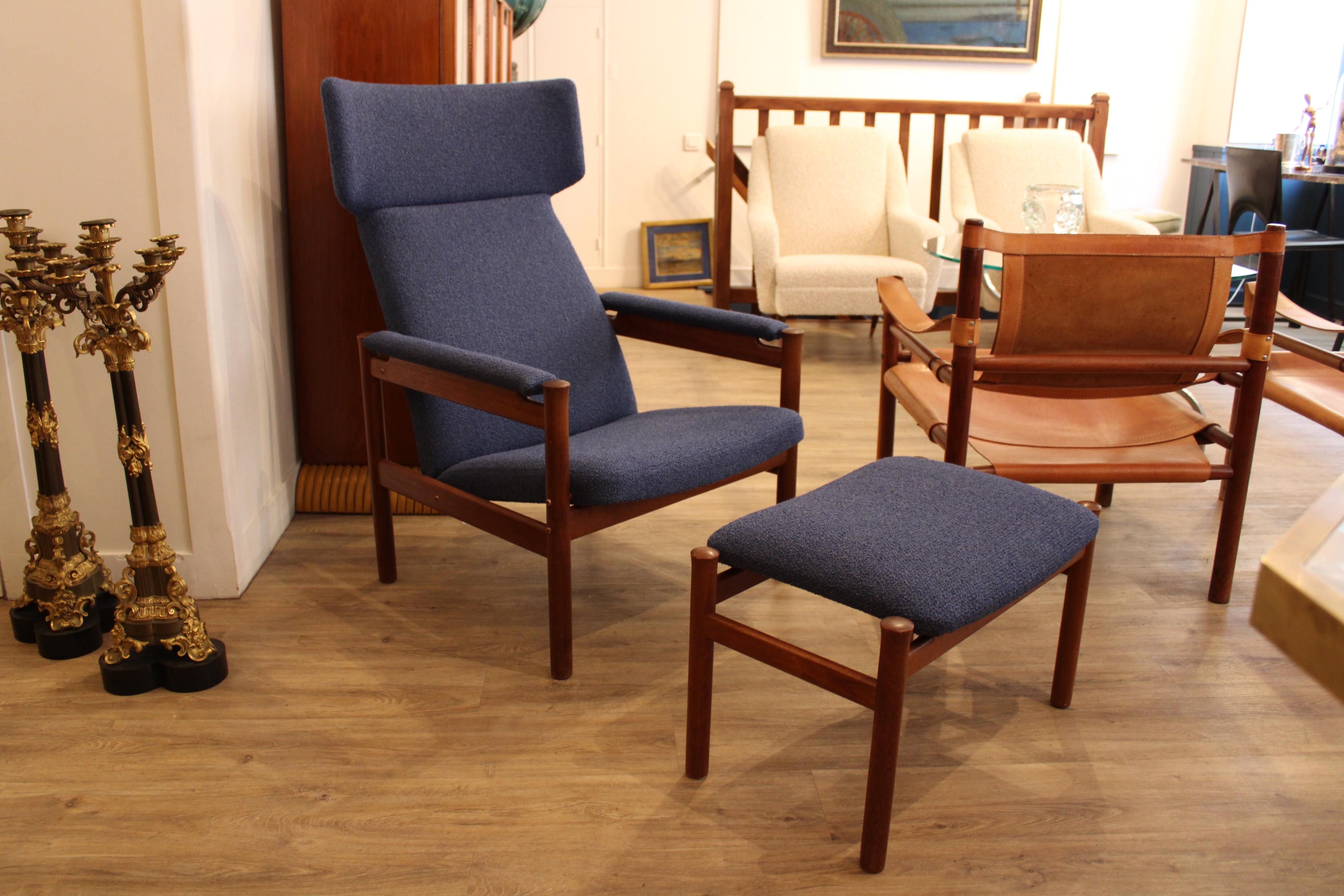 Danois Chaise à oreille Modèle 4365, Soren pour Fritz Hansen, vers 1960 en vente