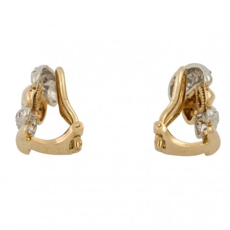 Ear Clips with Diamonds For Sale at 1stDibs