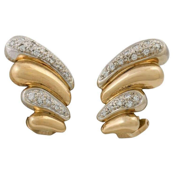 Ear Clips with Diamonds For Sale at 1stDibs