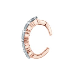 Boucles d'oreilles « earcuff » pavées signées Irama Pradera, or 18 carats, diamants de 3,06 carats