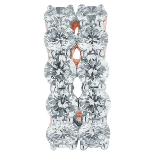 Earcuff Pavé Earrings by Irama Pradera, 18K Gold, 3.06ct Diamonds For Sale