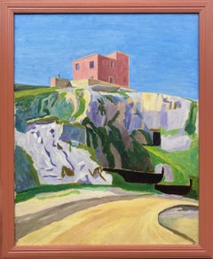 'Santa Panagia, Sicily' oil on canvas by Eardley Knollys