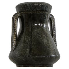 Eared Pottery Vase in Hourglass Shape