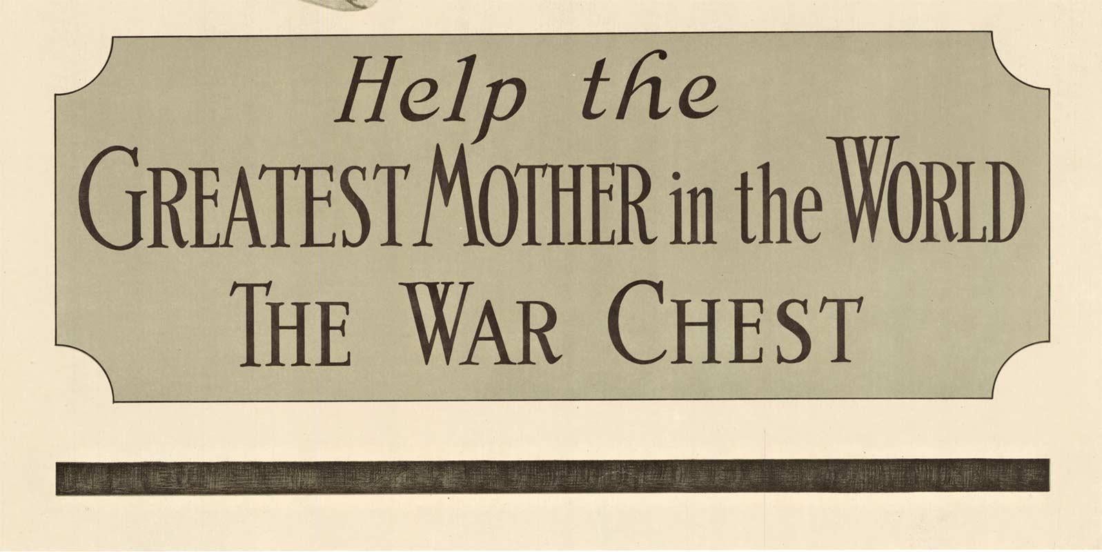 Aide la meilleure mère au monde, Commode de guerre, affiche vintage d'origine - Réalisme américain Print par Earl Alonzo Foringer