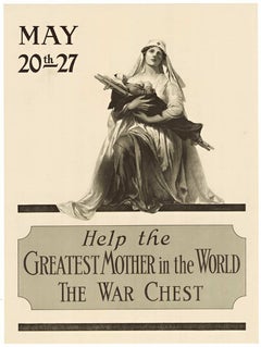 Original Help the Greatest Mother in the World, The War Chest, vintage poster