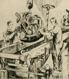 Autocar Truck Assembly, 1929, Workmen, American Industry