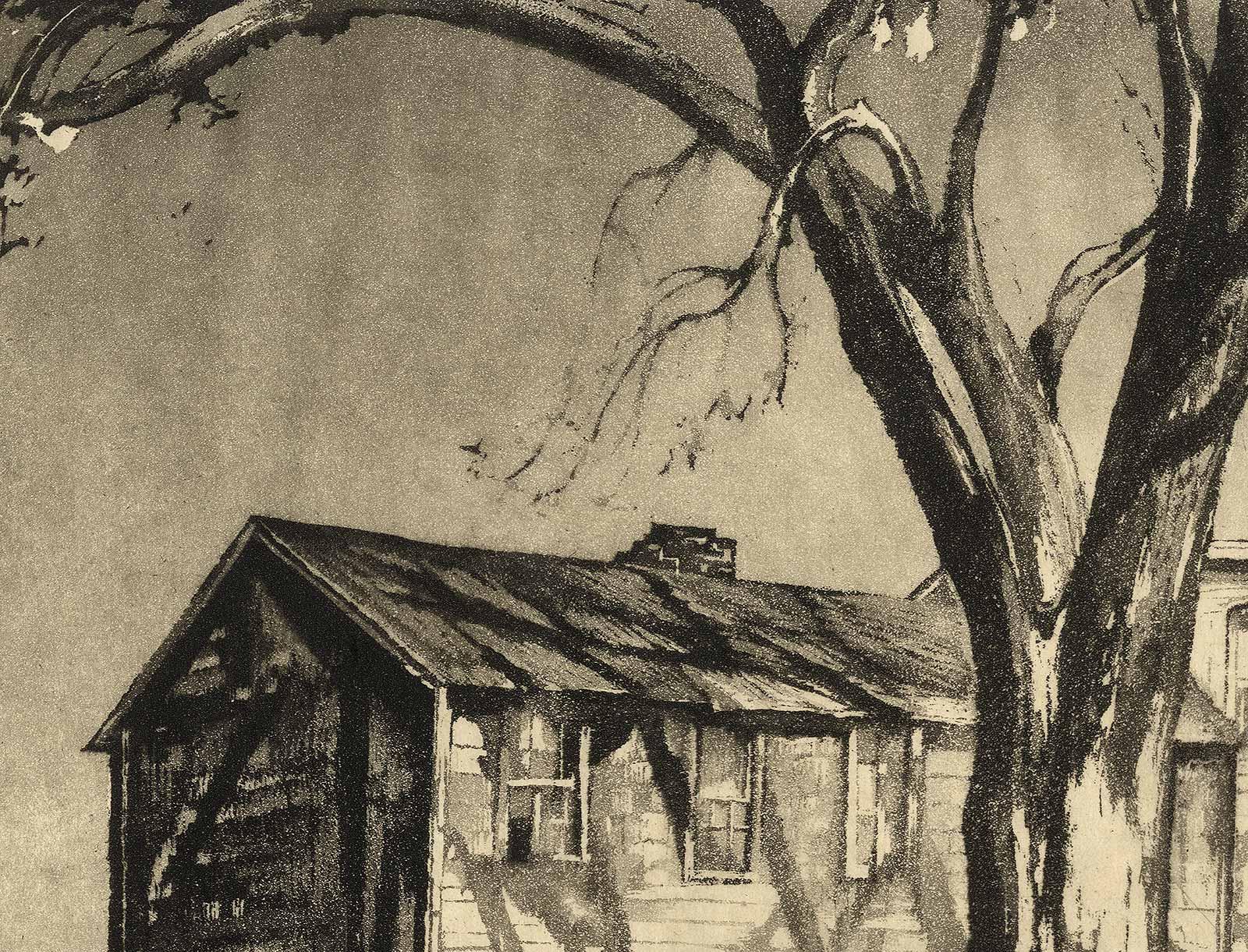 Dark House - Print by Earl Horter