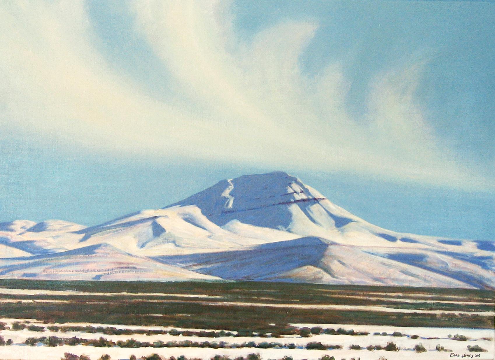 Earl Jones Landscape Painting – Battle Mountain, Nevada