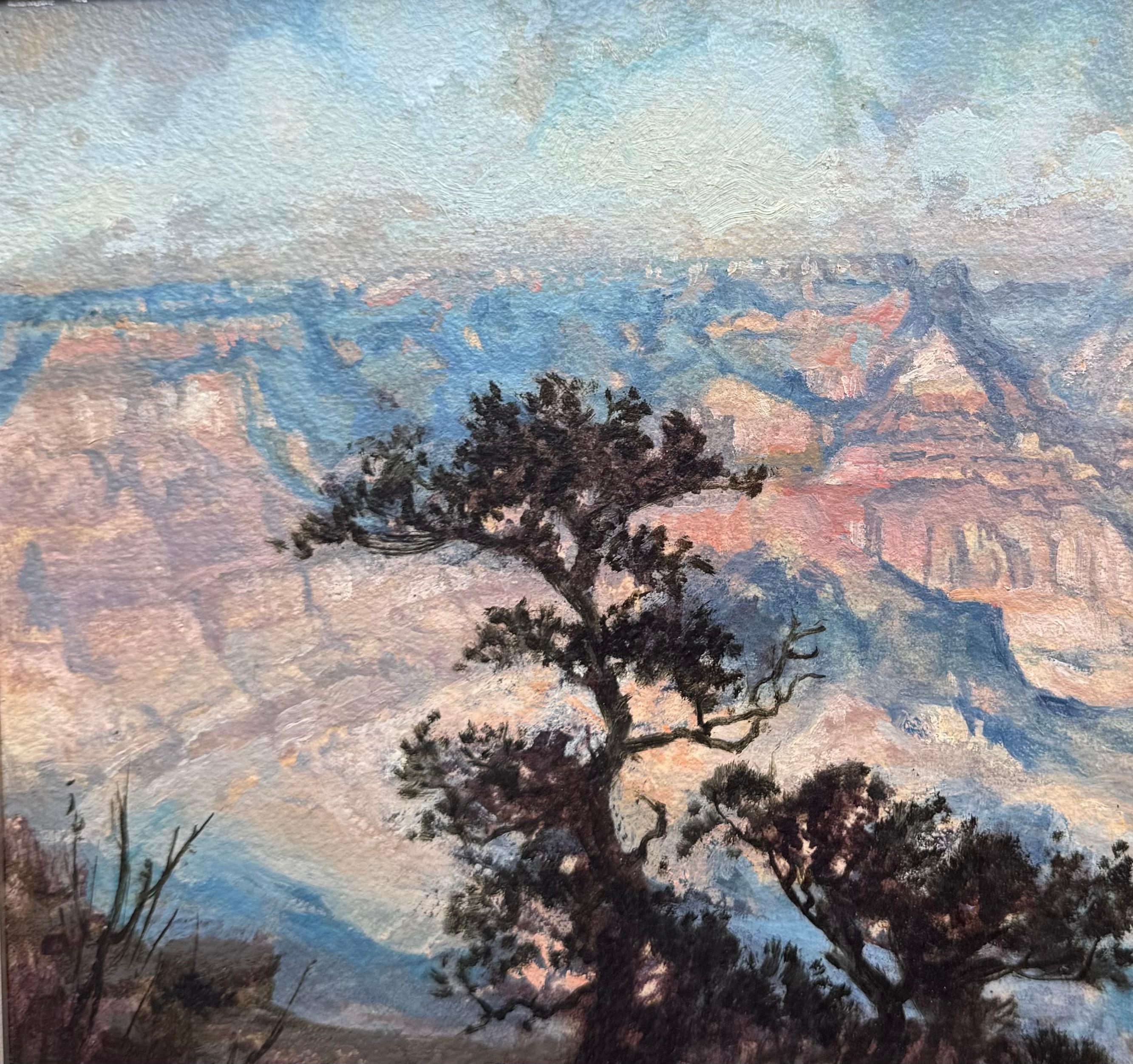 Western GRAND CANYON, Ölgemälde des amerikanischen Realismus im Angebot 1