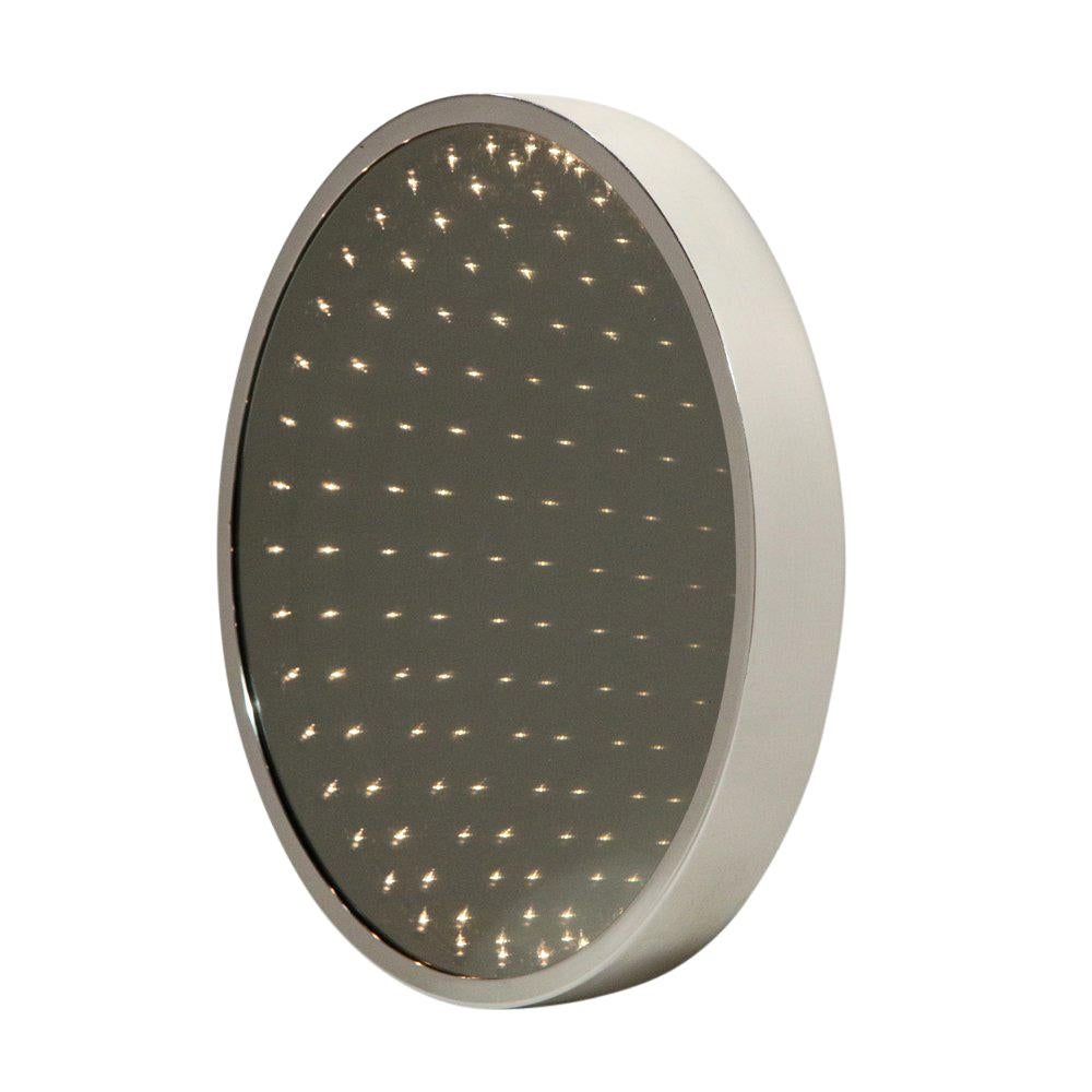 Earl Reiback Tunnel of Love Infinity Mirror Chrome Signed
