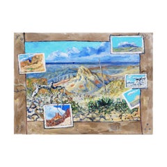 "Big Bend Memories 5 Elephant Tusk Mountain" Blue-Toned Southern Landscape
